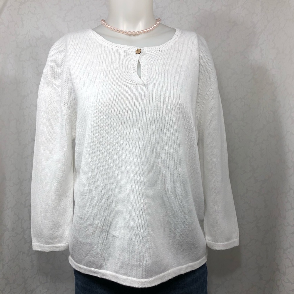 🌸 Christopher & Banks White Sweater 🌸